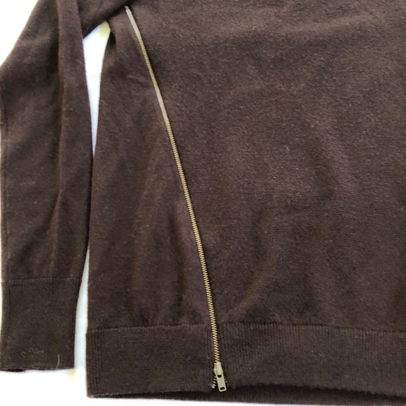 J Crew wool sweater w/ zippers - Picture 3 of 5